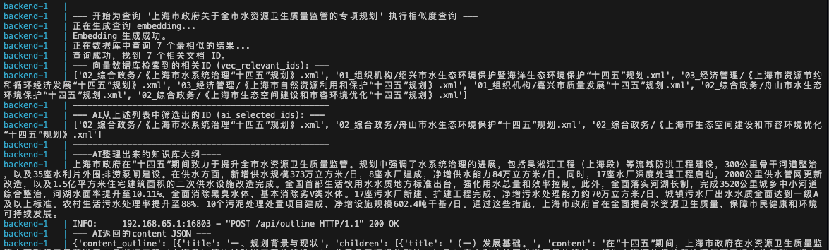 Document outline generation picture